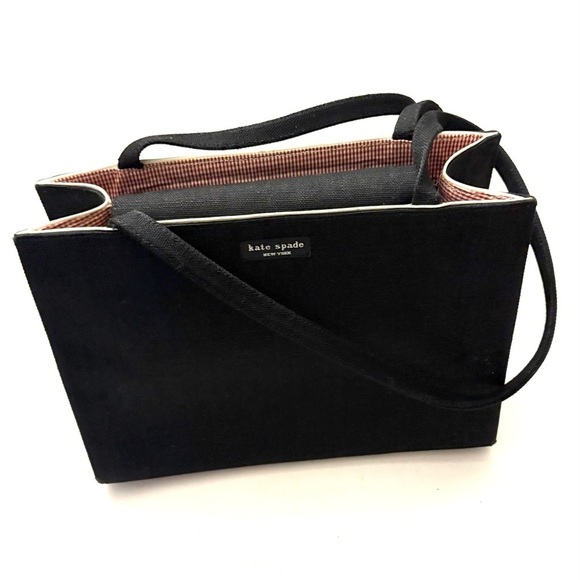 kate spade Handbags - KATE SPADE Vintage Black Linen Purse